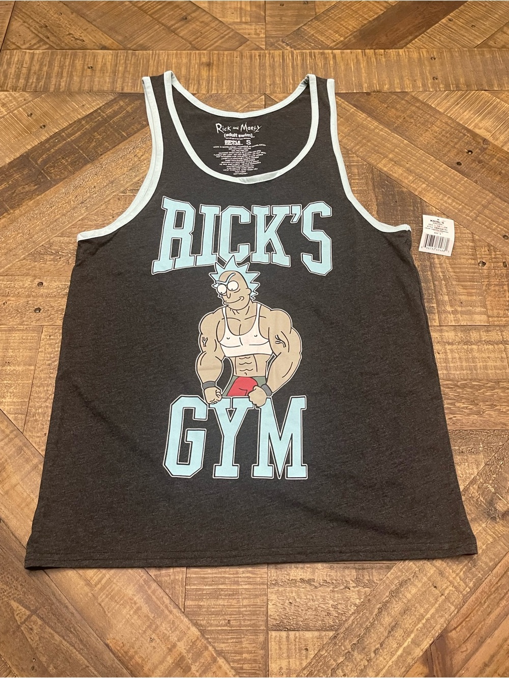 Rick and Morty "Rick's Gym" Tank Top - Size S (Ripple Junction)